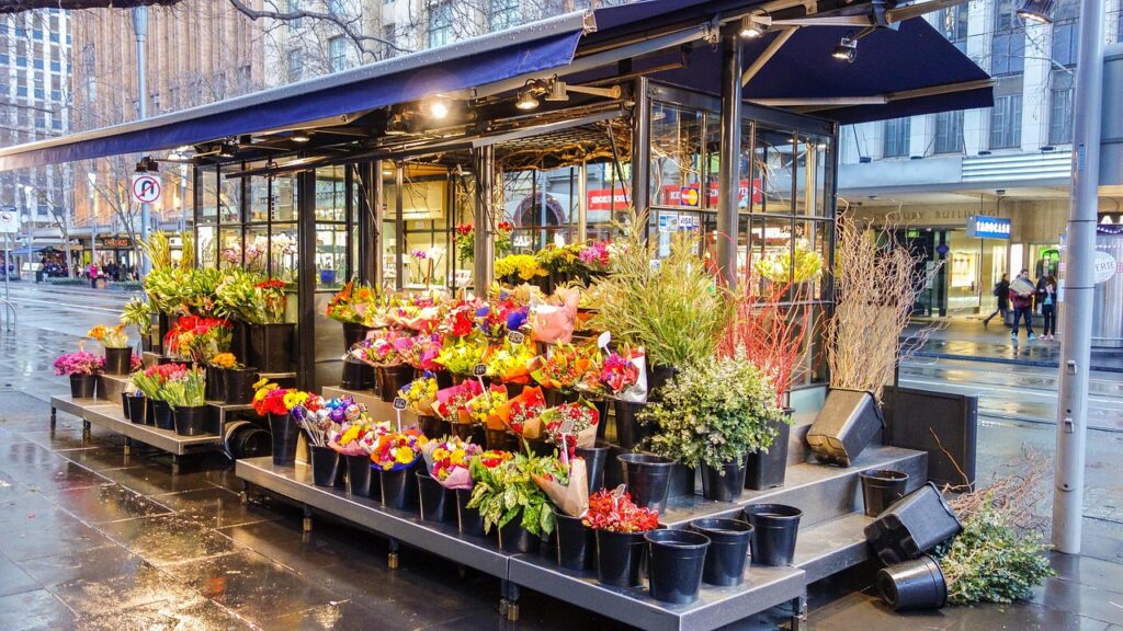 flowershop, flower, shop
